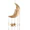 Gold Metal Eclectic Windchime, 9" x 1" x 39"